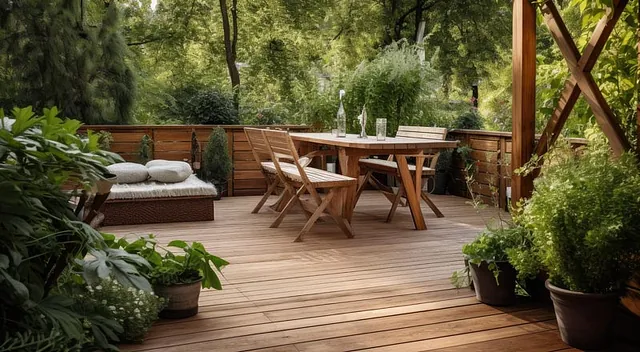 Gartengestaltung mit Holz